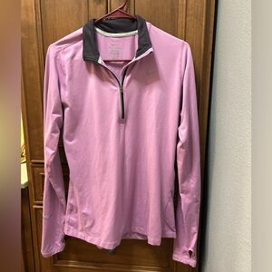 Nike lilac Athletic Dri-fit Quarter Zip